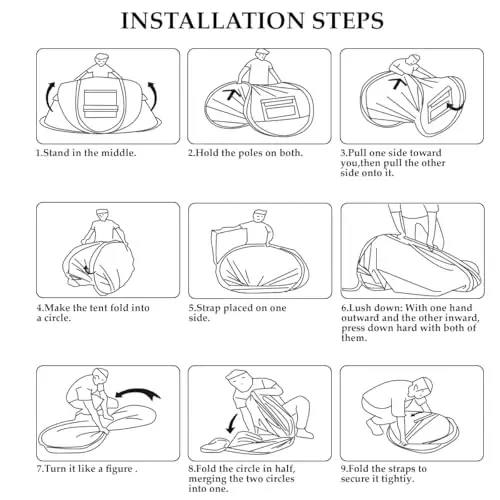 Pop Up Camping Tent 2/4 Person, Instant Family Tents, Easy Setup Automatic Tent for Camping Hiking & Traveling - 7