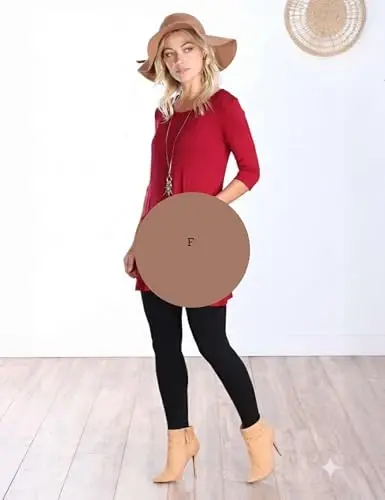 Popana Ayollar 3/4 Yengli Tunika Top cho'ntaklar bilan - AQShda tayyorlangan Legginglar bilan kiyish uchun uzun ko'ylaklar - Ayollar uchun Tunika Pullover - 4