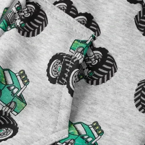 Popshion Boys Toddler Cartoon Dinosaur Hoodies Jacket Bolalar uchun 1-7 yoshli uzun yengli fermuarli kaputli sport sviter ko'ylagi - 5