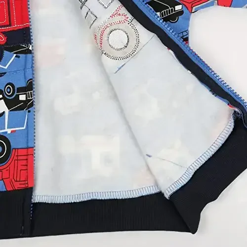 Popshion Boys Toddler Cartoon Dinosaur Hoodies Jacket Cool Long Sleeve Zipper Hooded Sport Sweatshirt Coat for Kids 1-7 Years - 2