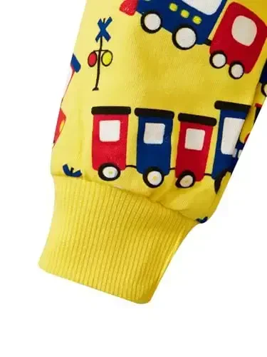 Popshion Boys Toddler Multfilm Dinozavr Kapüşonli Jilet Salqin Uzun Yengli Fermuarli Kapüşonli Sport Sviter Palto Bolalar uchun 1-7 yosh - 6