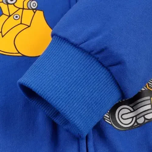 Popshion Boys Toddler Cartoon Dinosaur Hoodies Jacket Cool Long Sleeve Zipper Hooded Sport Sweatshirt Coat for Kids 1-7 Years - 5