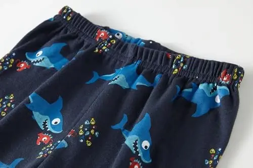 Boys Pajamas 100% Cotton Toddler 2 Piece Short Sleeve Pjs Kids Summer Sleepwear Clothes Set 3t-10t - 5