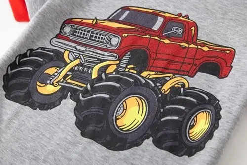 Boys Pajamas 100% Cotton Toddler 2 Piece Short Sleeve Pjs Kids Summer Sleepwear Clothes Set 3t-10t - 4