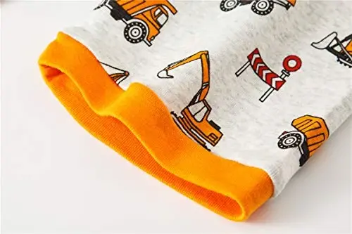 Boys Pajamas 100% Cotton Toddler 2 Piece Short Sleeve Pjs Kids Summer Sleepwear Clothes Set 3t-10t - 6