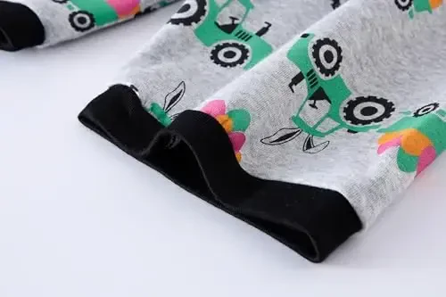 Boys Pajamas 100% Cotton Toddler 2 Piece Short Sleeve Pjs Kids Summer Sleepwear Clothes Set 3t-10t - 7