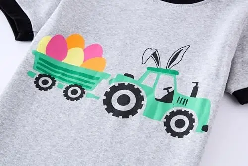 Popshion Boys Pajamas 100% Cotton Toddler 2 Piece Short Sleeve Pjs Kids Summer Sleepwear Clothes Set 3t-10t - 4