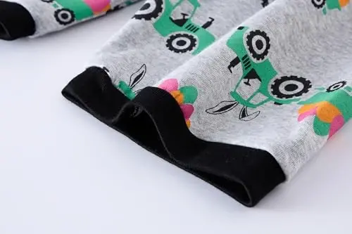 Popshion Boys Pajamas 100% Cotton Toddler 2 Piece Short Sleeve Pjs Kids Summer Sleepwear Clothes Set 3t-10t - 7