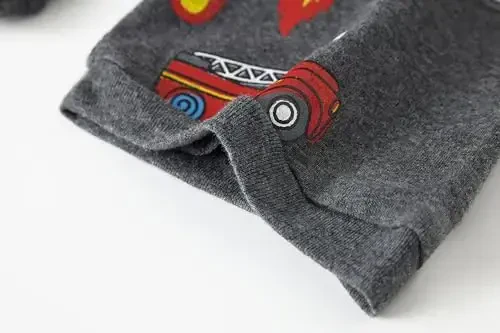 Popshion Boys Pajamas 100% Cotton Toddler 2 Piece Short Sleeve Pjs Kids Summer Sleepwear Clothes Set 3t-10t - 7