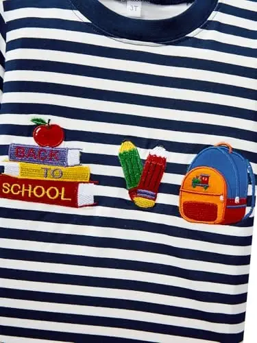 Popshion Boys Pajamas 100% Cotton Toddler 2 Piece Short Sleeve Pjs Kids Summer Sleepwear Clothes Set 3t-10t - 5