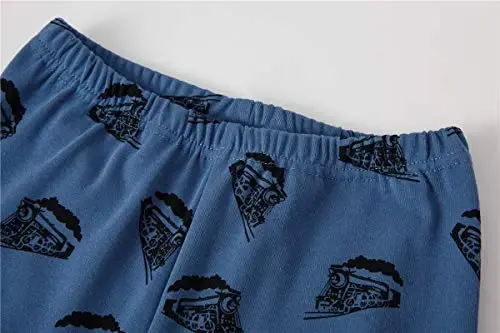 Boys Pajamas 100% Cotton Toddler 2 Piece Short Sleeve Pjs Kids Summer Sleepwear Clothes Set 3t-10t - 5