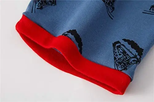 Boys Pajamas 100% Cotton Toddler 2 Piece Short Sleeve Pjs Kids Summer Sleepwear Clothes Set 3t-10t - 6