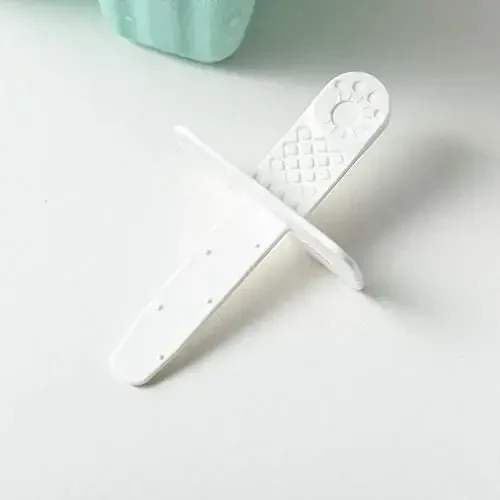 Popsicle qoliplari, 6 dona silikonli muzli pop modellari, muzli pop modellari qayta ishlatiladigan oson ajraladigan muzli pop yasash moslamasi (to'q yashil) - 5