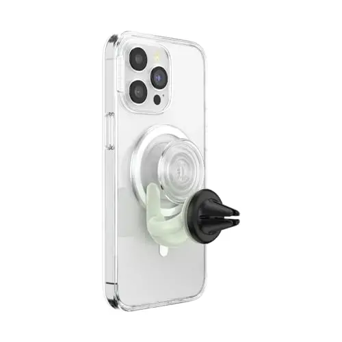 PopSockets Phone Mount for Car, Car Vent Phone Mount - Glow In The Dark - 5