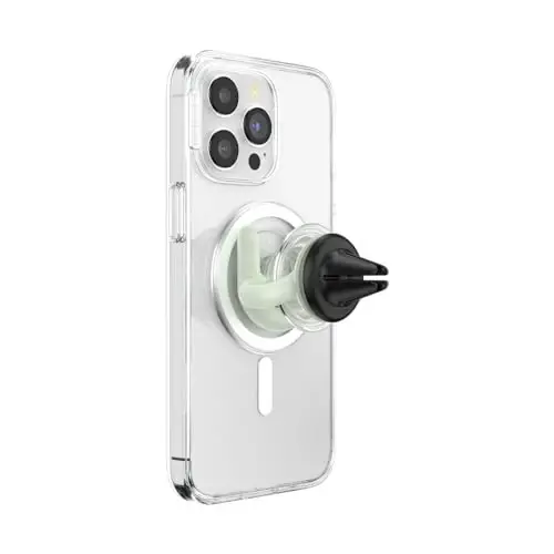 PopSockets Phone Mount for Car, Car Vent Phone Mount - Glow In The Dark - 4
