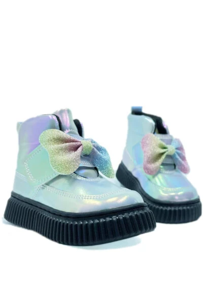 Popy Bowtie Orthopedic Girl Baby Boot Hologram - 5