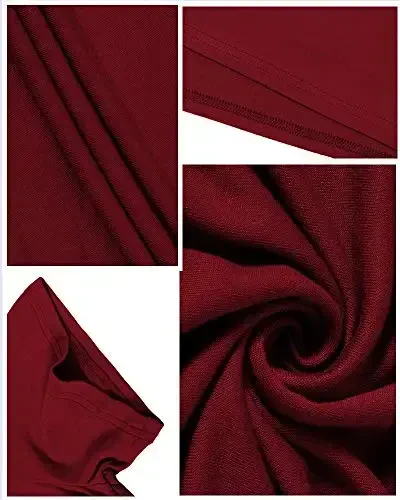 POPYOUNG Women's Long Sleeve Tunic Tops Fall Shirts to Wear with Leggings Loose Fit Dressy V-Neck Blouse M-5XL - 6