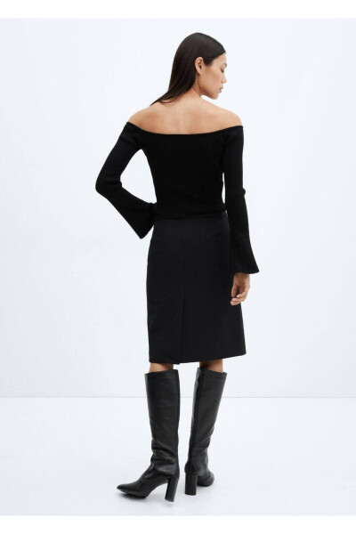 Porlab turgan ochiq yelkali kardigan - 4