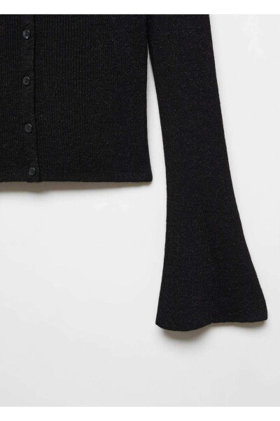 Porlab turgan ochiq yelkali kardigan - 6