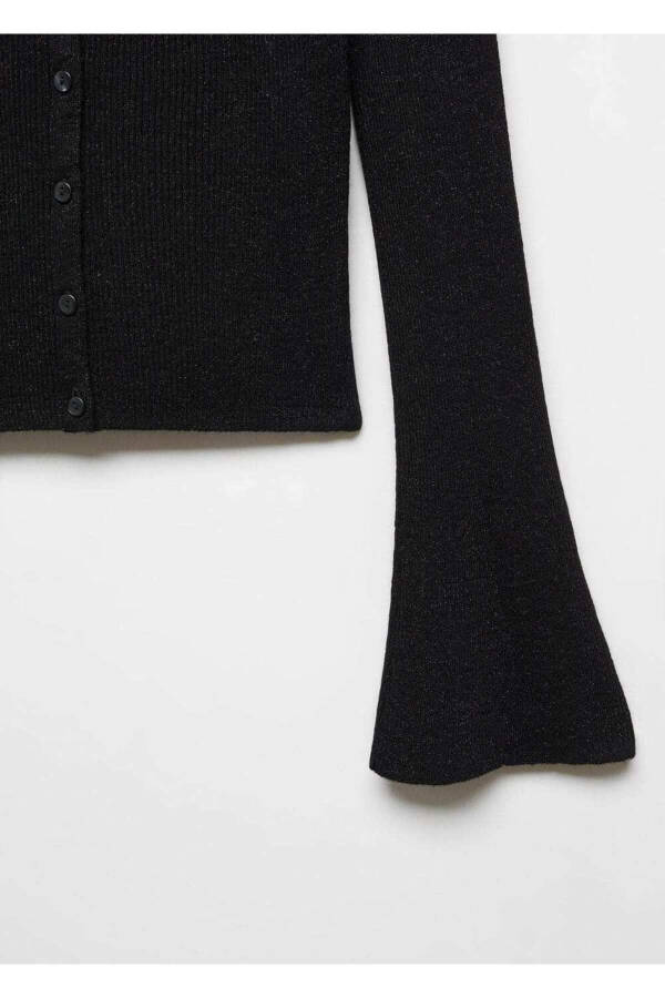 Porlab turgan ochiq yelkali kardigan - 6