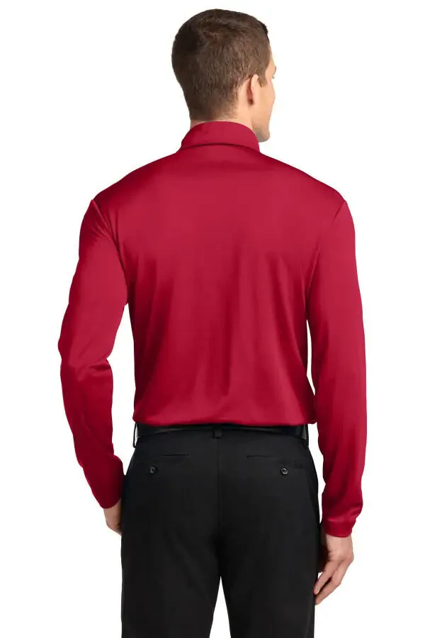 Port Authority K540LS Men's Silk Touch Performance Long Sleeve Polo Sport Shirt - 1
