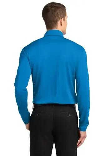 Port Authority Mens Silk Touch Performance Long Sleeve Polo- - PORT AUTHORITY (1)
