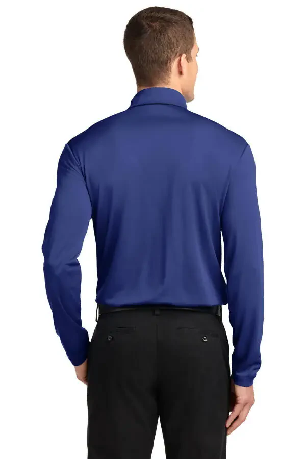 Port Authority Men's Silk Touch Performance Long Sleeve Polo - 1
