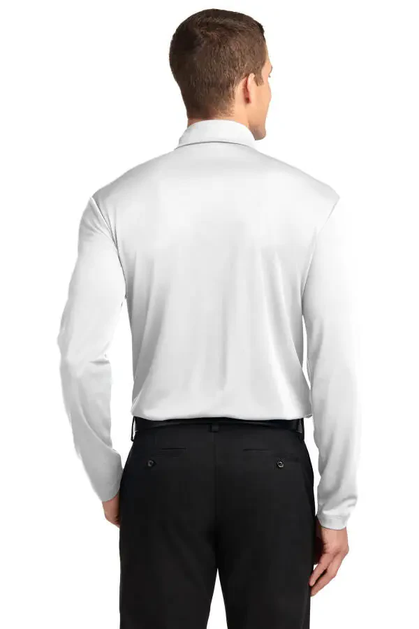 Port Authority Silk Touch Performance Long Sleeve Polo-4XL (Oq) - 2