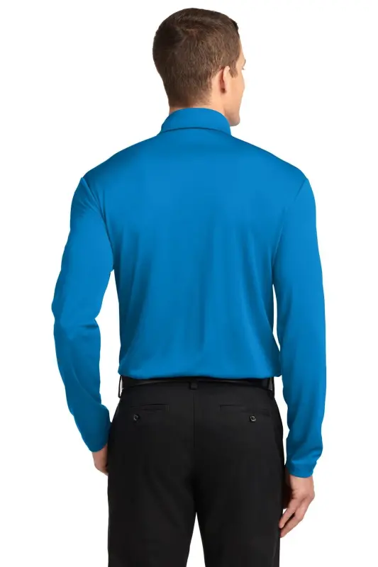 Silk Touch Performance Long Sleeve Polo- - 2