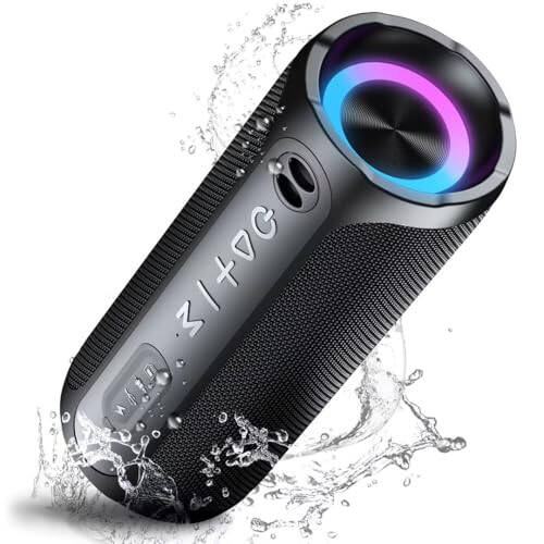 Portable Bluetooth Speakers, IPX7 Waterproof Speaker Bluetooth Wireless, 20W Loud Stereo Sound, 24H Playtime, RGB Lights, Double Pairing, Bluetooth 5.3 Wireless Speaker for Travel Outdoor Home Party - 12