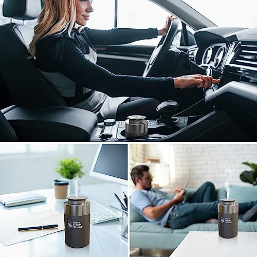 Portable & Car Diffuser + Sandalwood Essential Oil Included, Elevate Your Driving with Our Car Diffuser for Essential Oils, Car Diffuser Air Freshener, Waterless Diffusers and Car Essential Oil Diffuser - 9