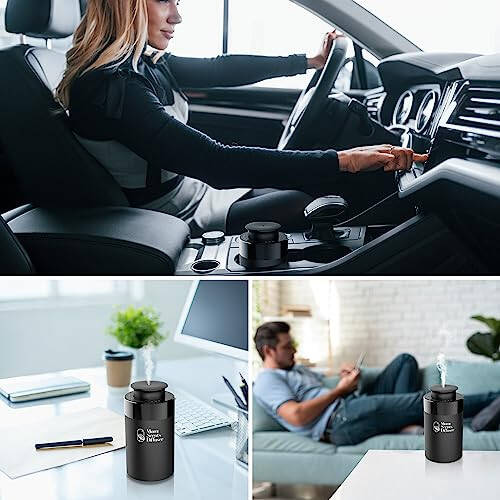 Portable & Car Diffuser + Sandalwood Essential Oil Included, Elevate Your Driving with Our Car Diffuser for Essential Oils, Car Diffuser Air Freshener, Waterless Diffusers and Car Essential Oil Diffuser. - 3