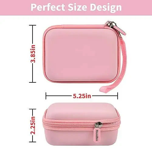 Portable Charger Power Bank Case for 2PCS Swyop/Feob/Charmast/JEJILL/LanLuk/VEGER/iWALK/Taegila/Kuulaa and More Small Charging Battery Pack - Bag Only (Pink) - 5
