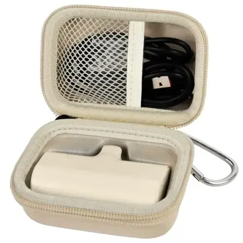 Portable Charger Power Bank Case for Swyop/for Feob/for Charmast/for JEJILL/for LanLuk/for VEGER/for iWALK/for Taegila/for Kuulaa and More Small Charging Battery Pack - Bag Only (Beige) - 1
