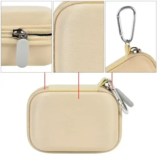 Portable Charger Power Bank Case for Swyop/for Feob/for Charmast/for JEJILL/for LanLuk/for VEGER/for iWALK/for Taegila/for Kuulaa and More Small Charging Battery Pack - Bag Only (Beige) - 4