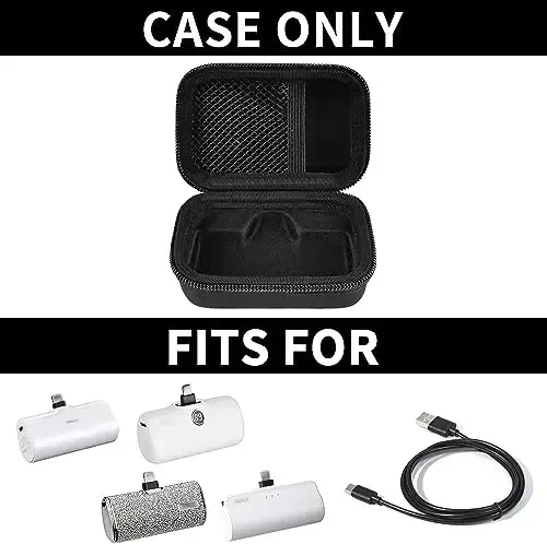 Portable Charger Power Bank Case for Swyop/for Feob/for Charmast/for JEJILL/for LanLuk/for VEGER/for iWALK/for Taegila/for Kuulaa and More Small Charging Battery Pack - Bag Only (Black) - MODAZONE (1)