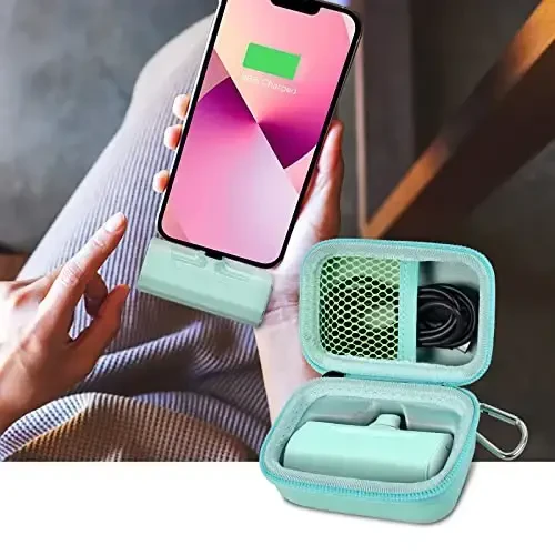 Portable Charger Power Bank Case for Swyop/for Feob/for Charmast/for JEJILL/for LanLuk/for VEGER/for iWALK/for Taegila/for Kuulaa and More Small Charging Battery Pack - Bag Only (Green) - 6