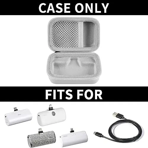 Portable Charger Power Bank Case for Swyop/for Feob/for Charmast/for JEJILL/for LanLuk/for VEGER/for iWALK/for Taegila/for Kuulaa and More Small Charging Battery Pack - Bag Only (White) - 2