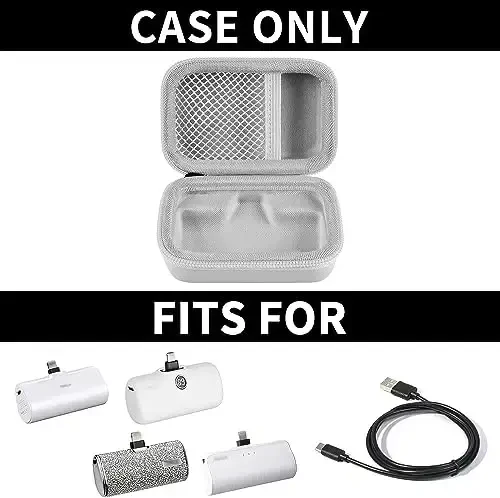 Portable Charger Power Bank Case for Swyop/for Feob/for Charmast/for JEJILL/for LanLuk/for VEGER/for iWALK/for Taegila/for Kuulaa and More Small Charging Battery Pack - Bag Only (White) - MODAZONE (1)