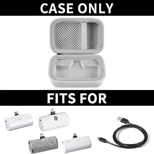 Portable Charger Power Bank Case for Swyop/for Feob/for Charmast/for JEJILL/for LanLuk/for VEGER/for iWALK/for Taegila/for Kuulaa and More Small Charging Battery Pack - Bag Only (White) (Pack of 3) - casmilee (1)