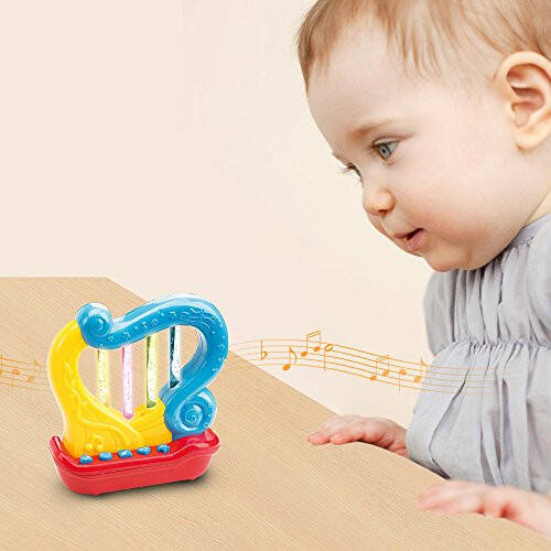 Portable First Harp Musical Instrument - Educational Toy for Children Learning and Entertainment - 4