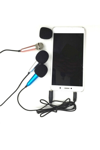 Portable Karaoke Mini Microphone for Smartphone Laptop PC Desktop Microphone - 6