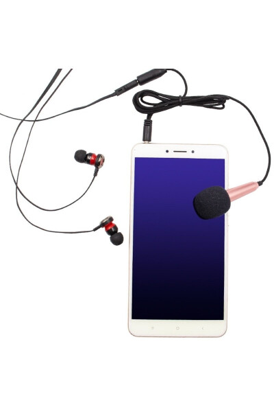 Portable Karaoke Mini Microphone for Smartphone Laptop PC Desktop Microphone - 7