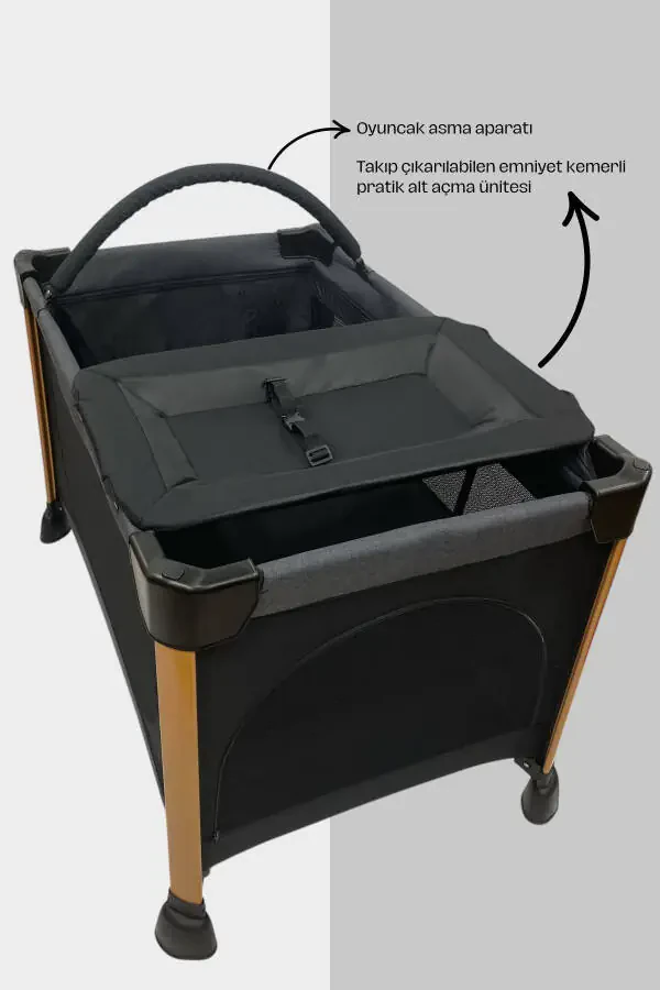 Portable, Lightweight, Bagged, Wheeled, Changing Table, Rocking PLAYPEN, PARK CRIB, BASSINET - 2