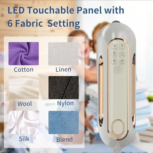 Portable Travel Steamer Iron for Clothes: Mini Handheld Garment Steam Ironing Machine for Clothing - Professional Small Size Hand Held Traveling Fabric Steamers for Wrinkle on Dress Shirt (Gray) - 6