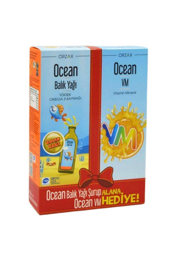 Portakallı Balık Yağı Şurubu 150 ml Vm Şurup 150 ml Hediye - 1