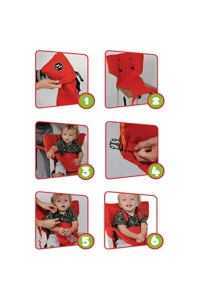 Portativ mato mama stuli Qizil - MY BABY JOY (1)