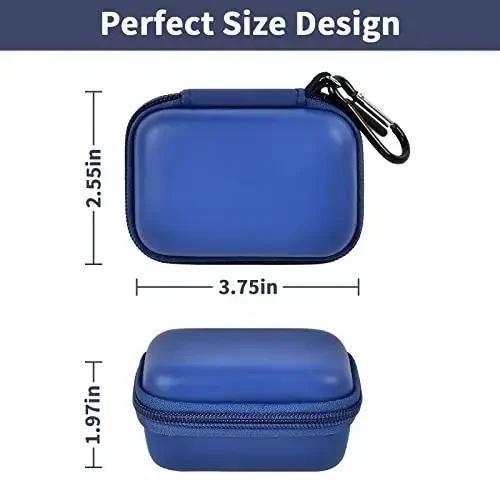 Portativ zaryadlovchi Power Bank g'ilofi Swyop/Feob/Charmast/JEJILL/LanLuk/VEGER/iWALK/Taegila/Kuulaa va boshqa kichik zaryadlovchi batareyalar uchun - Faqat sumka (ko'k) - 5