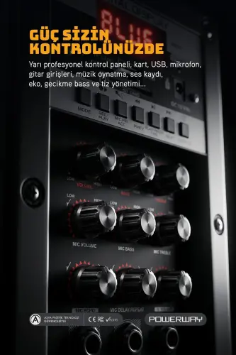 Портативная акустическая система караоке MT90 с Bluetooth, двумя микрофонами и зарядкой. - 5