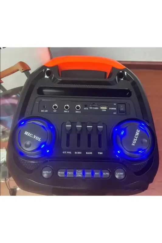 Портативная Bluetooth-колонка Party Box с функцией зарядки + караоке-микрофон - 4